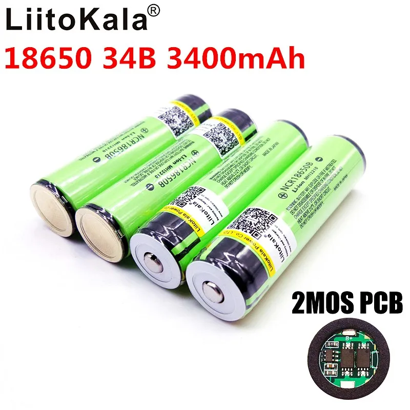 Liitokala аккумуляторная батарея 18650 для ncr18650B 3400 мАч 3 7 В бесплатная доставка|rechargeable