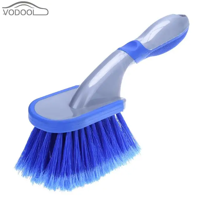 Car Wheel Tire Brush Vehicle Tyre Rim Cleaning Plastic Soft Car Wheel Tire Brush Vehicle Tyre Rim Cleaning Plastic Soft Handle Auto Washing Tools For Metal Surface Edge