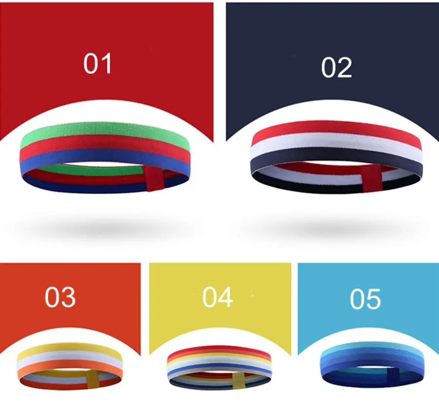 2 шт. резинки Sweatband абсорбент Hairband Марка Спорт Йога восхождение Бег открытый Фитнес оголовье анти пот шарф - Цвет: 3