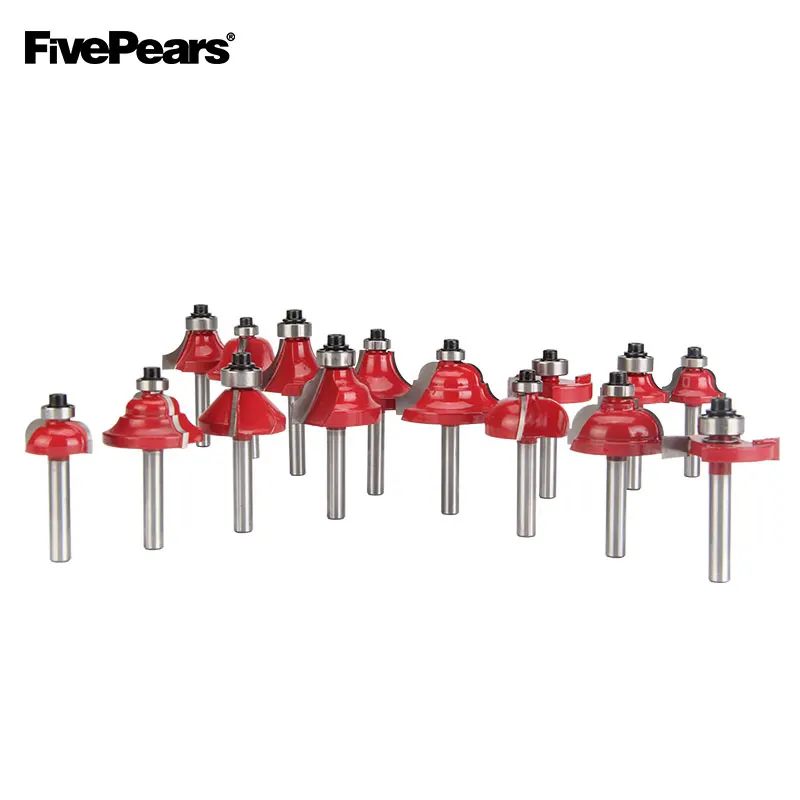 

FIVEPEARS 6mm 35pcs Router Bits Set Professional Shank Tungsten Carbide Router Bit Cutter Set With Wooden Case For Wood