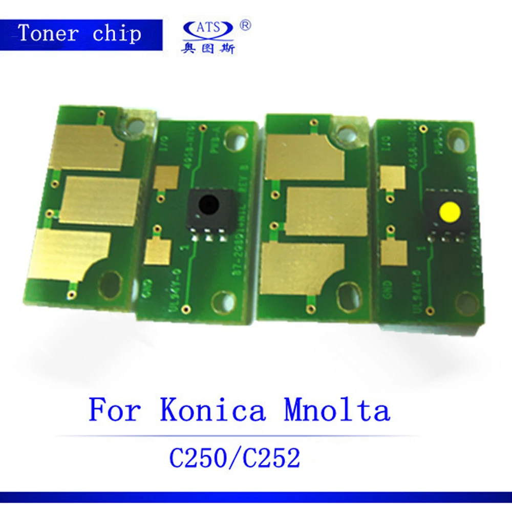 1 шт чип картриджа с тонером для Konica Minolta bizhub C 250 350 450 ксерокс Запчасти чип тонера для C250 C350 C450