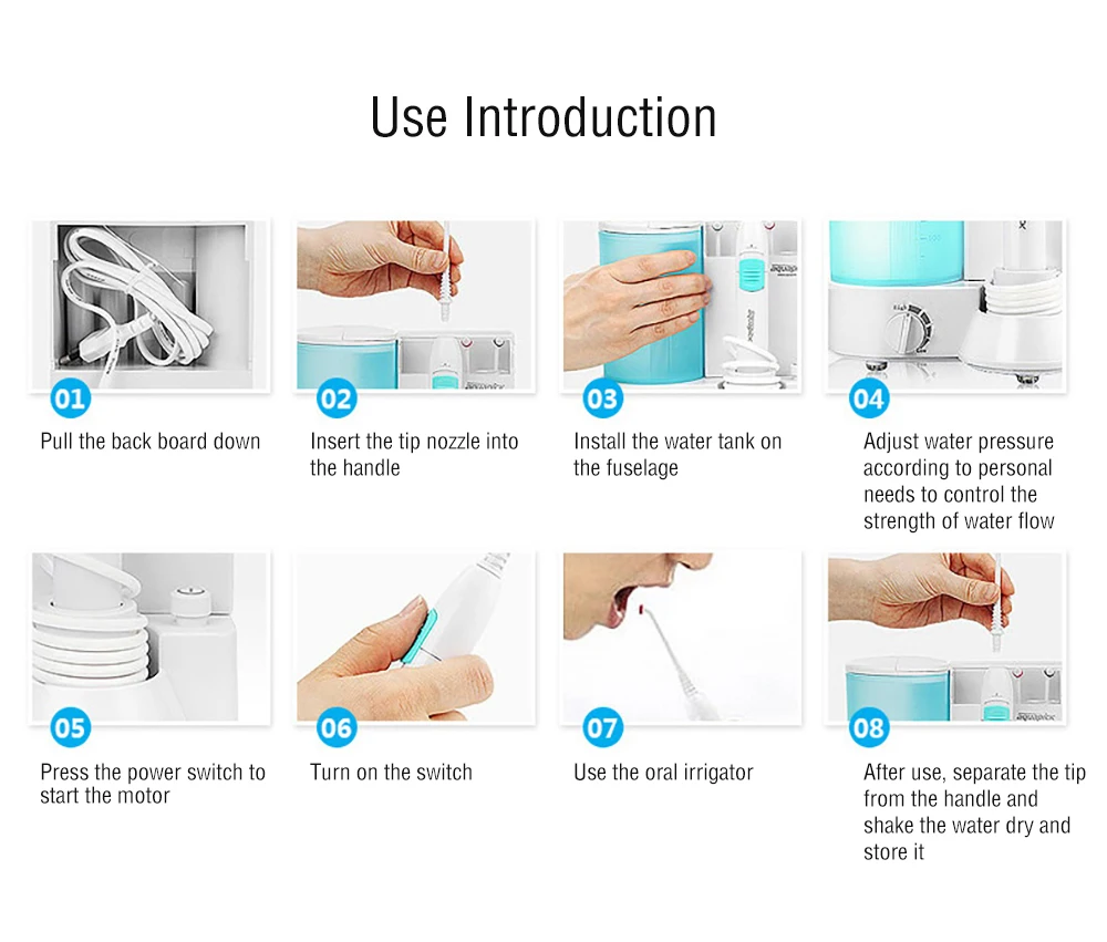 Aquapick CN120 Electric Household Oral Irrigator Dental Water Flosser