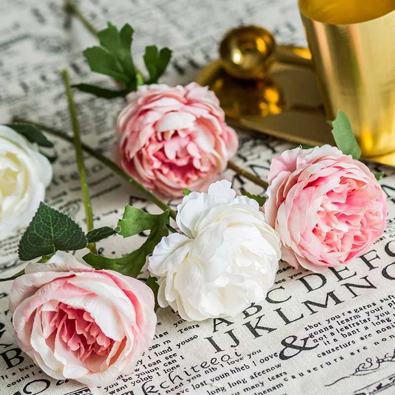 

Real Touch Artificial Anemone Flowers Silk FloresArtificial Flower DIY Red White Silk Fake Flower for Party Home Wedding Decorat