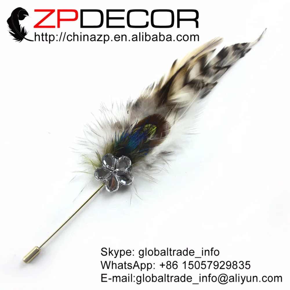 ZPDECOR Топ 10 шт./лот качественная ручная работа натуральный гризли петух седло перо