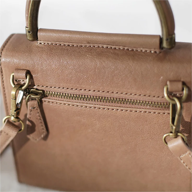 AETOO Small square bag, the new Sen system Retro literary fresh crossbody bag, hand-held small bag