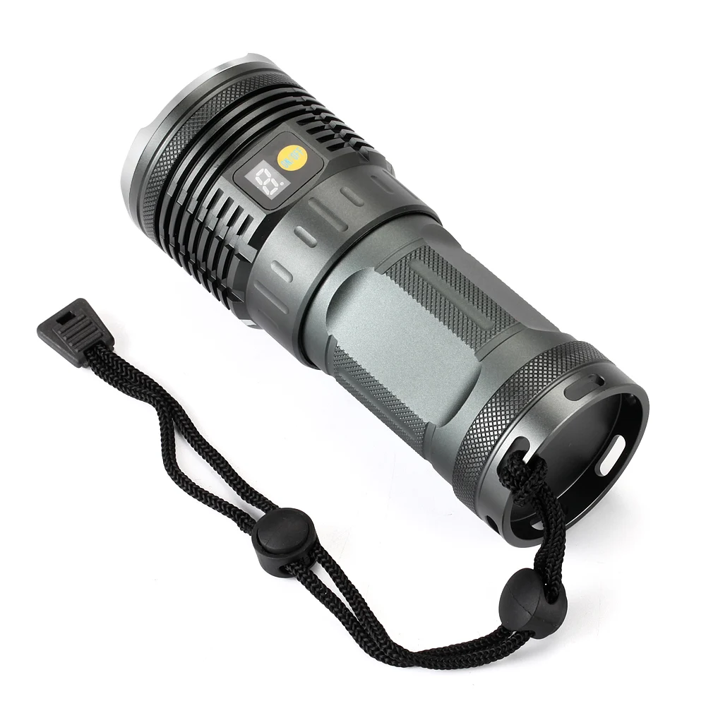 20000 Lumens Led Flashlight 8x XM-L L2 Super Bright LED Torch Waterproof Camping Torch & 4x18650 batteries + Charger