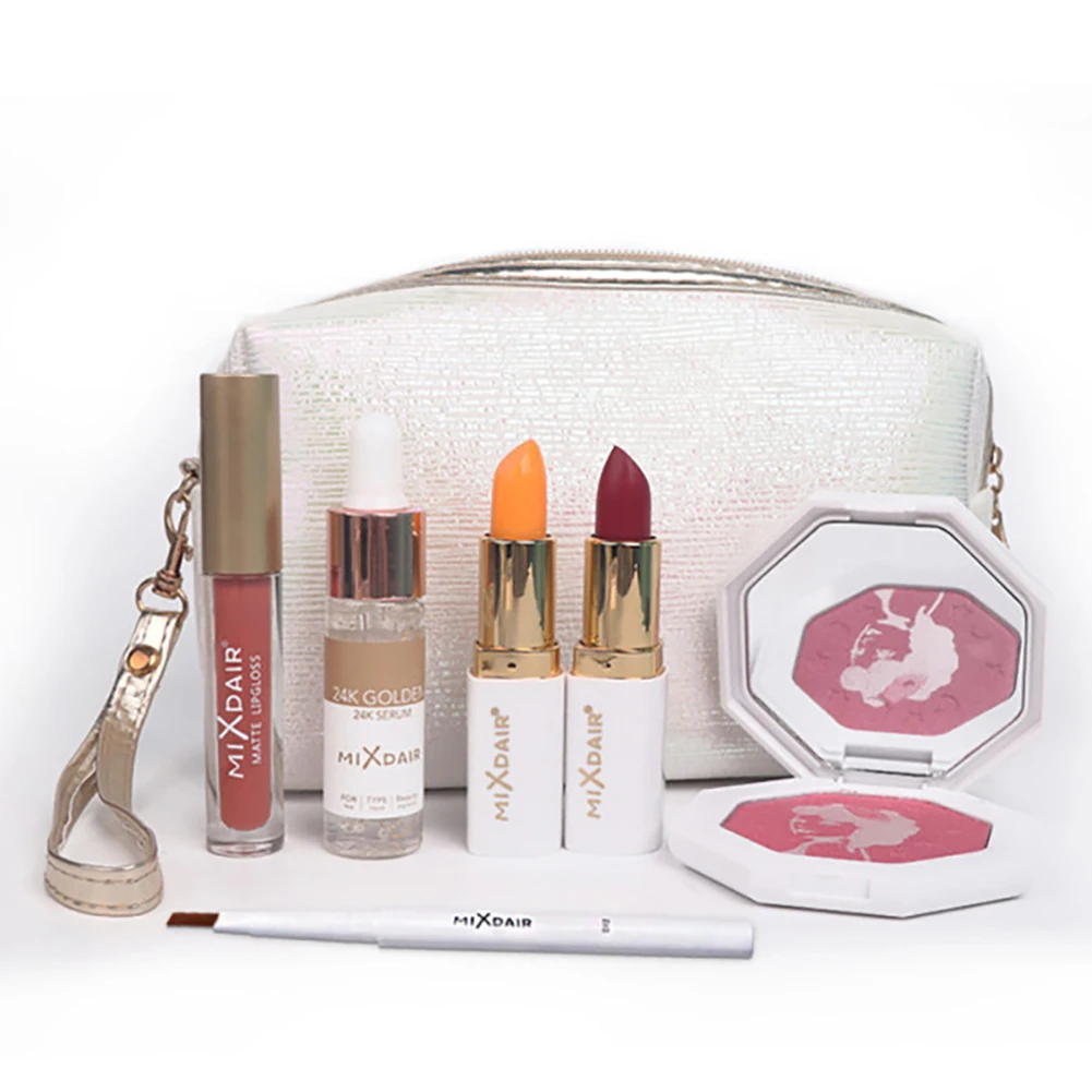 

Moisturizer Serum Waterproof Cosmetic Bag Highlighter Matte Make Up Kit Essence Powder Lip Balm Long Lasting Liquid Lipsticks