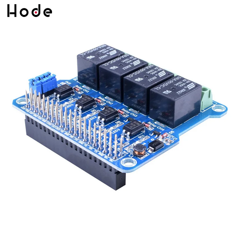 4 канальный raspberry pi Релейный Щит модуль Плата расширения для Pi A +/B +/2 B/3B|Реле| |