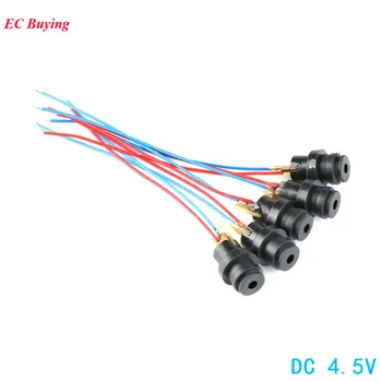 

50pcs/lot DC 4.5V Laser Head Module Laser Dot Diode Red Plastic Gyro Module