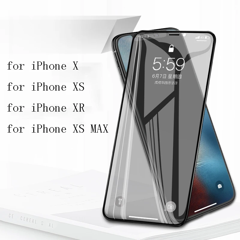 Suntaiho 3D Anti-Peeping Full Cover Tempered Glass for iPhone XS Max for iPhone XR 7plus 8plus 6s Anti Privacy Screen Protective