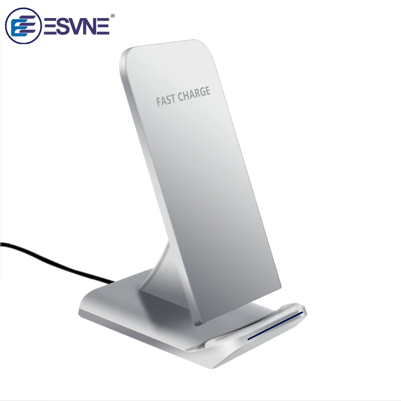 

ESVNE Fast Qi Wireless Charger for Samsung S8 S6 GALAXY S7 Mobile Phone Charger Stand for iPhone 8 plus X Wireless Charging
