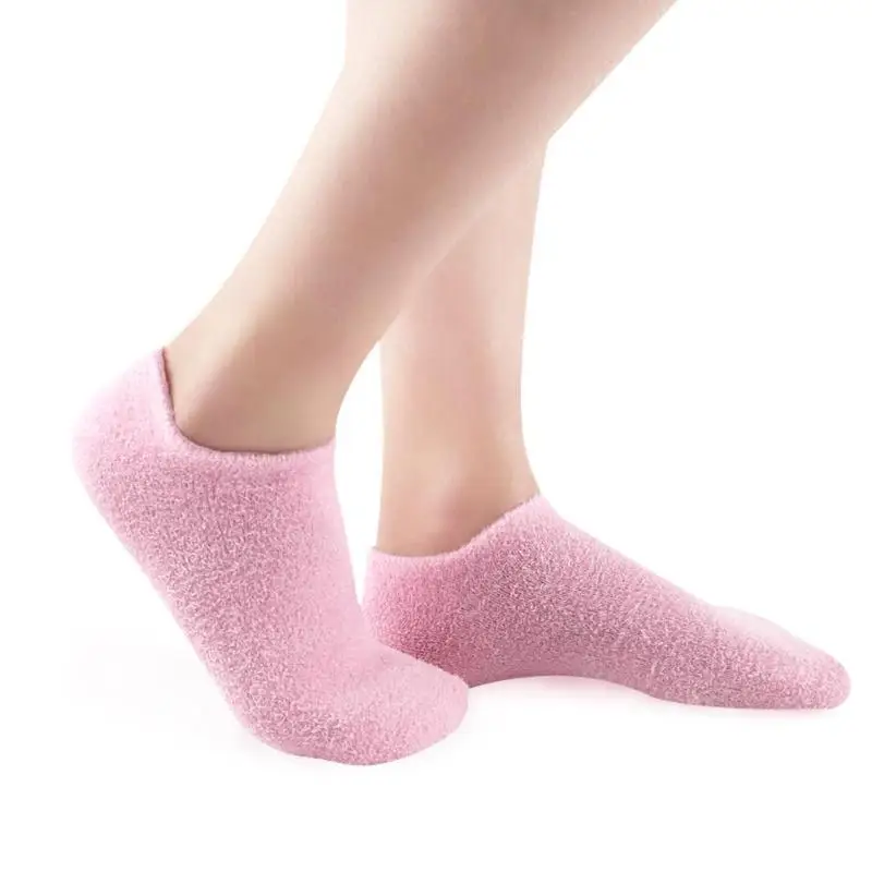 1 пара Уход за кожей ног увлажняющие носки растительный гель Силиконовая полоска от натирания на пятку носки треснувший сухой уход за кожей ног носок