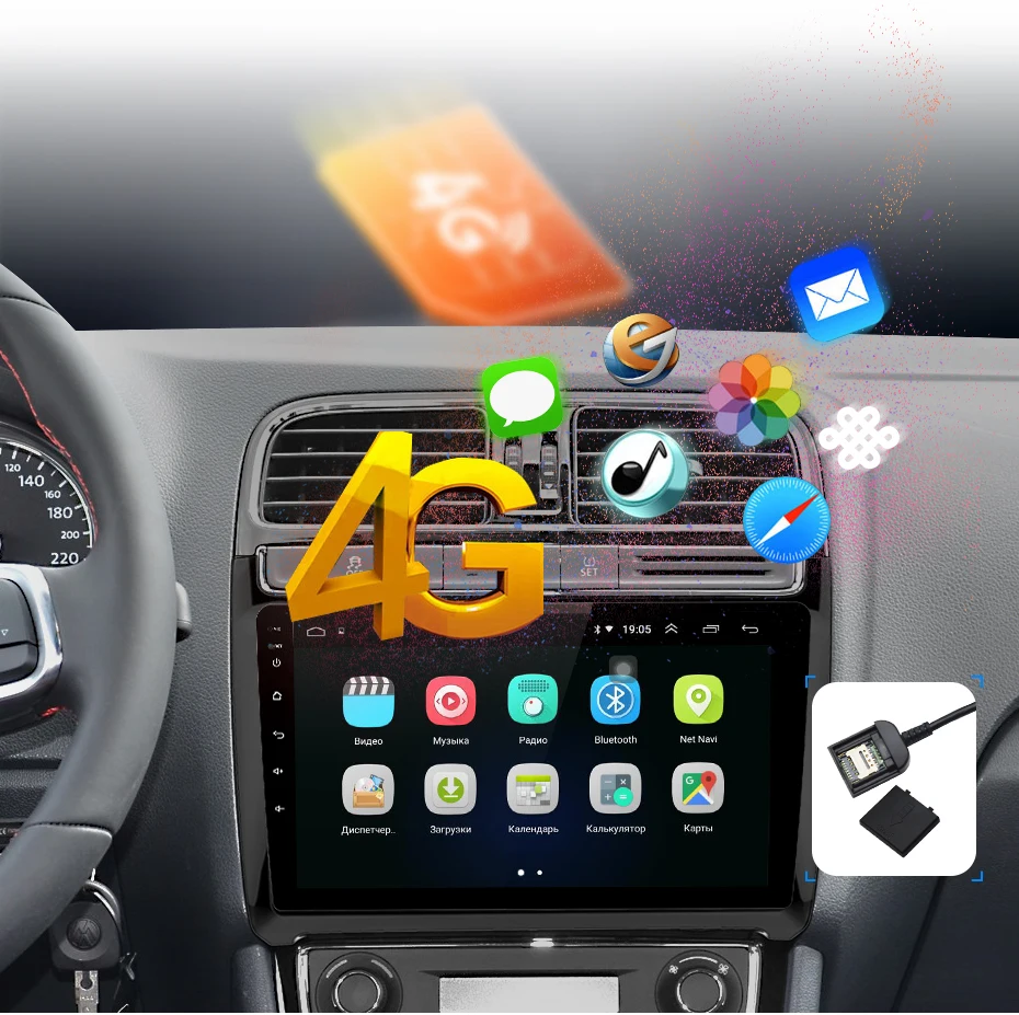 Junsun 2G+ 32G Android 9,0 для Volkswagen POLO 2012- Авто 2 din Радио стерео плеер Bluetooth gps навигация нет 2din dvd