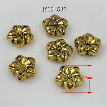 

free shipping 30pcs 63-537 antique gold-plated flowr alloy beads Spacer Beads accessories for jewelry