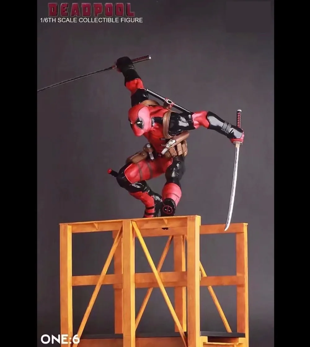 

Free Shipping 12" X-MEN Hero The Deadpool Hurdles CT Ver. Boxed 30cm PVC Action Figure Collection Model Doll Toy Gift