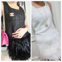 Юбка мини-длины с перьями петуха, двухслойная ткань на подкладке, доступно 8 размеров,# SKT022