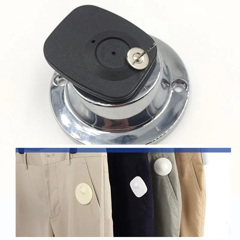 Красочные eas Системы RF 8,2 МГц квадратный жесткий стикер безопасности label пряжка с 16 мм needdle для одежды Одежда