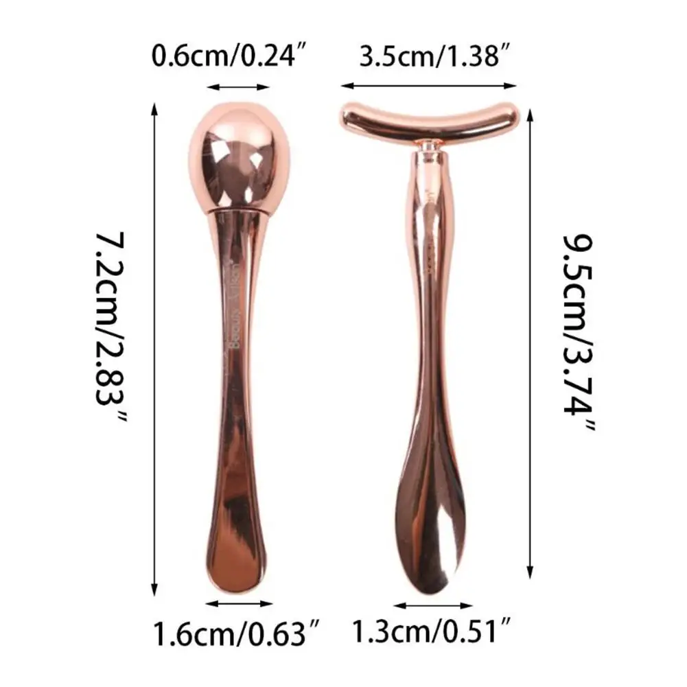 2 шт./компл. стержень для массажа глаз + Т-образный Массажер косметический инструмент для похудения лица против морщин отечность