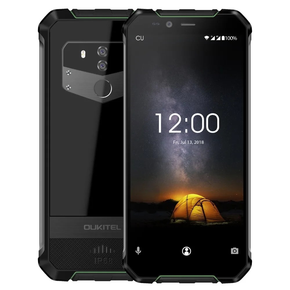 Oukitel WP1 IP68 Водонепроницаемая беспроводная зарядка 5," дюймовый 18:9 Android 8,1 4 Гб 64 Гб 5000 мАч MTK6763 Восьмиядерный трехъядерный смартфон