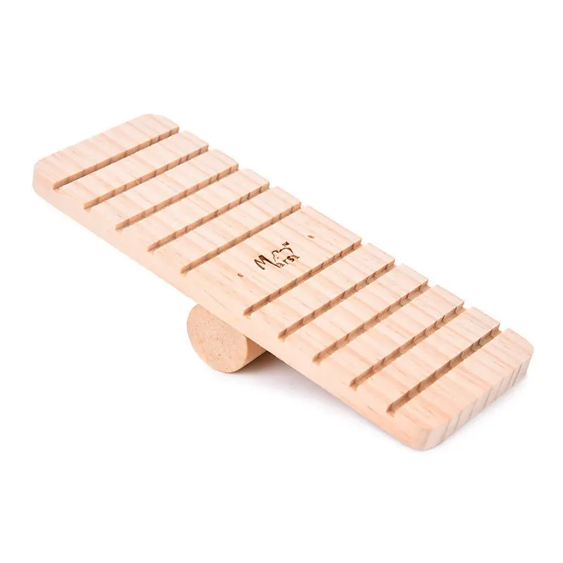 Hamster Logs Seesaw Small Pet Golden Bear Guinea Pig Wooden Bridge Hamster Toy Items