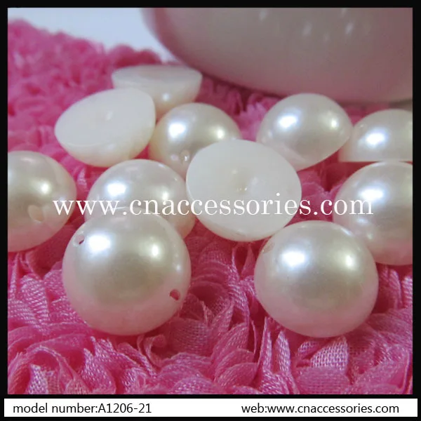 

8mm half round fake pearl beads with 2 holes,1000pcs/lot,in stock,sew on fake pearl beads,#86520