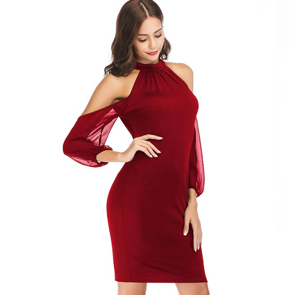 long sleeve short dress for women