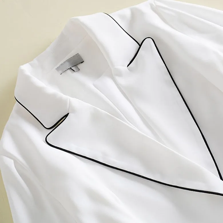 Women Blazer 2018 High Quality Autumn Runway Long Sleeve Female Jacket Blazers Ladies Office Outerwear White NP BLZ039