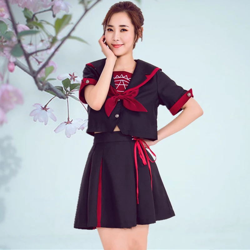 

Japanese Magic Array Short-sleeved JK Uniform Sailor Suit Student Uniforms Class College Suit Women Cosplay