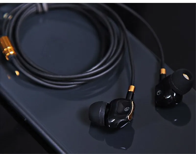 N1 Hifi Earphone Dual Dynamic 8mm Graphene Diaphragm Stereo Earphones with Microphone Bass Headset in ear Earbud 3 5mm Earplug