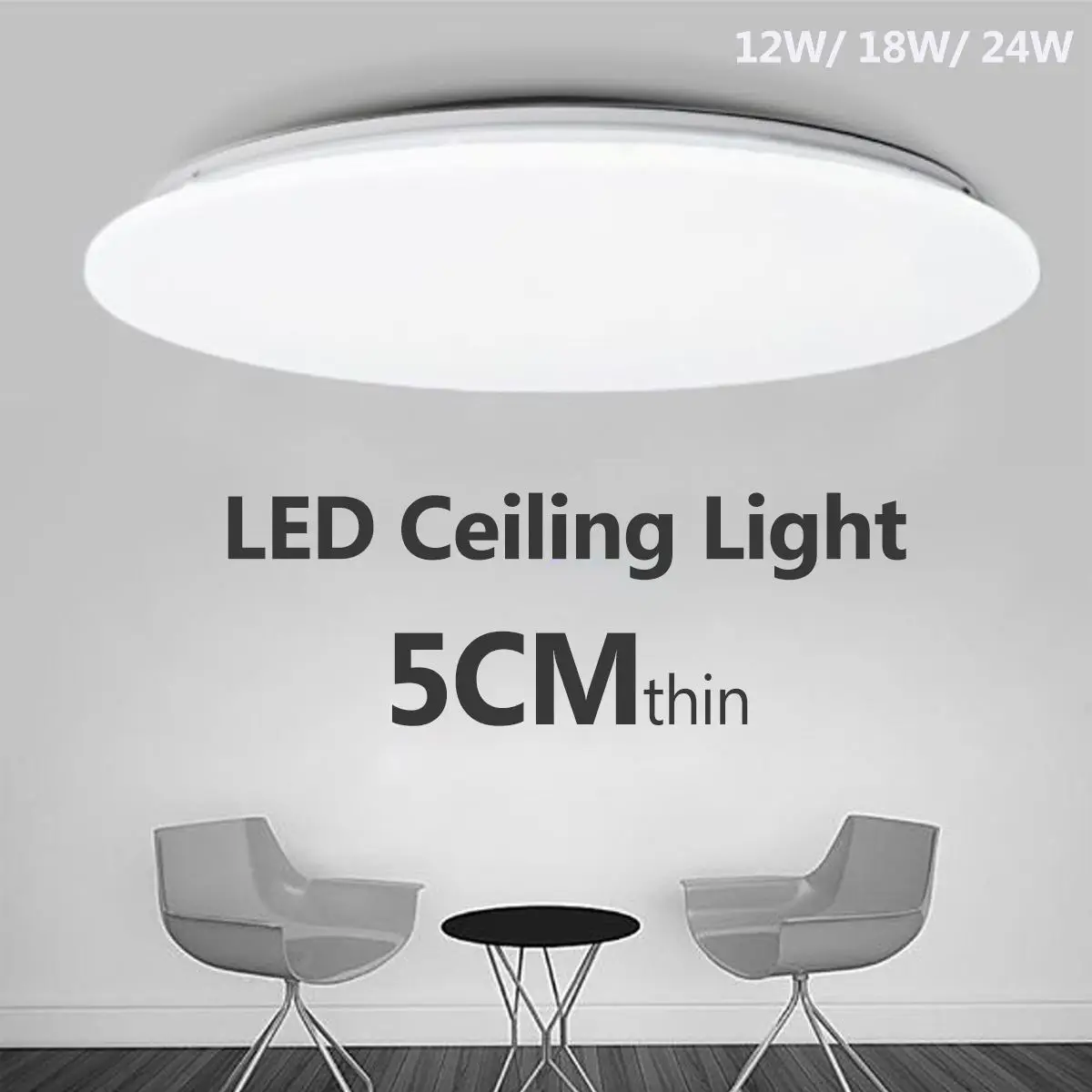 

AC 185-265V 12/18/24W Modern Led Ceiling lights Round Ceiling lamp for Living Room Bedroom Kitchen Fixture Lighting lamparas