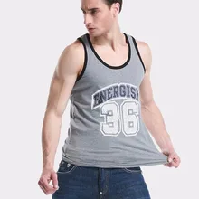 SEOBEAN Base мужская Нижняя майка для фитнеса с надписью 36 печатная горячая хлопчатобумажная нательная майка без рукавов Мужская майка Модная футболка под футболки