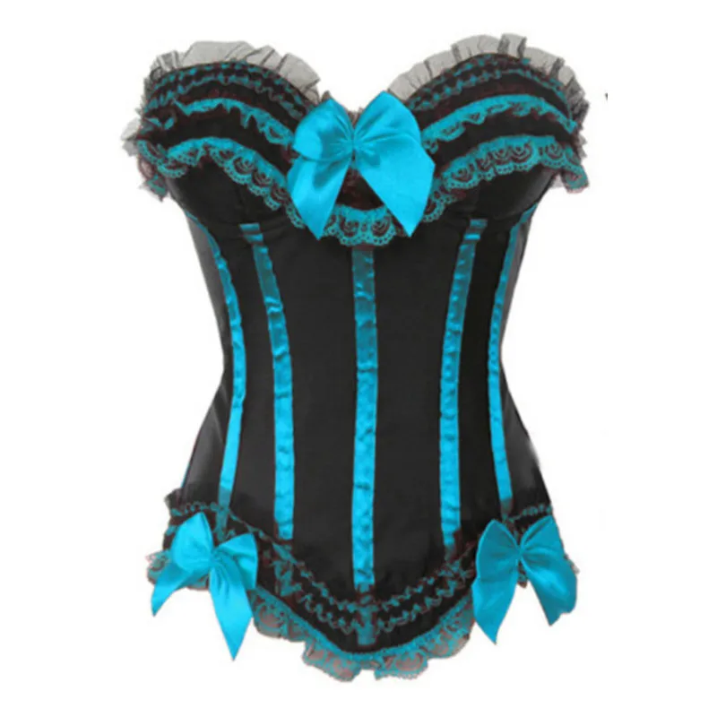 Женский корсет со шнуровкой бюстье с бантами для коррекции фигуры на талии S