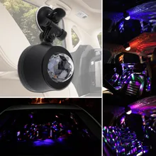 Universal 12V Auto/Sound Activated 5500-6000K LED Automobile Decorative Lamp Car Interior Music Rhythm Light DJ Flash Lamp