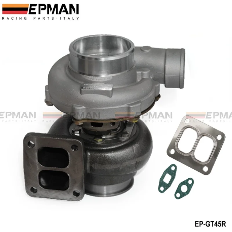 GT45R Turbocharger A/R .70 rear A/R 1.00 T4 twin scroll 4" V-band oil Cooler EP-GT45R