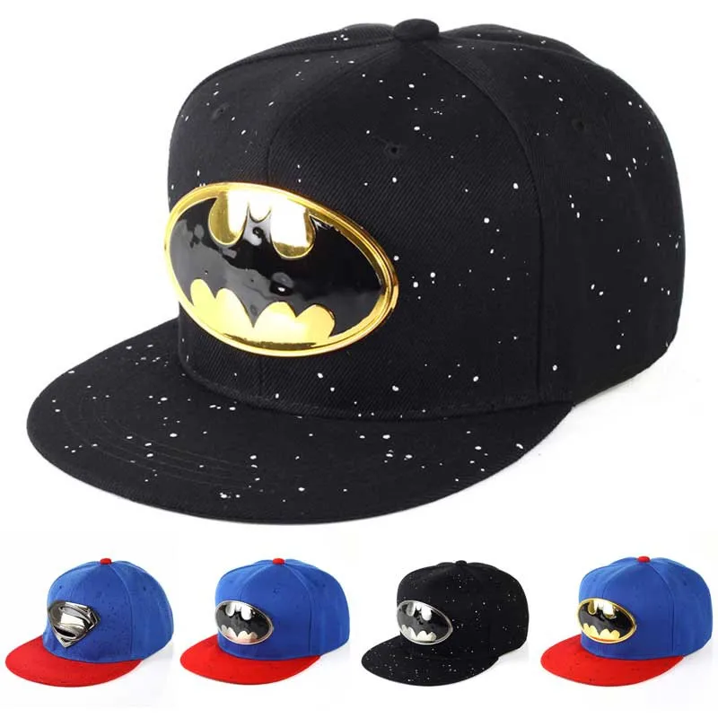 Toddler Girls Boy Superman Hip-hop Sun Hat Kids Baseball Cap Adjustable Snapback