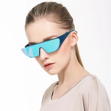 Colorido gafas de Sol Polarizadas de Las Mujeres Para Las Mujeres de Los Hombres Sin Montura Marco de Alta Calidad de 2017 Nuevo Diseñador de la Marca de Lujo de Gran Tamaño Grande UV400