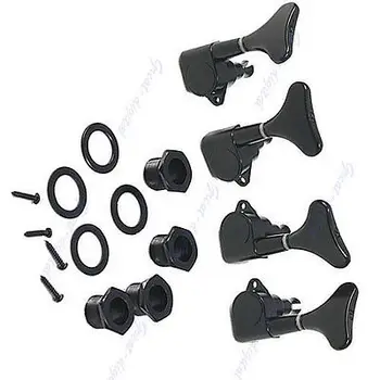

New Black Guitar Sealed Tuners Tuning Pegs Machine Heads 2R2L For 4 String Bass
