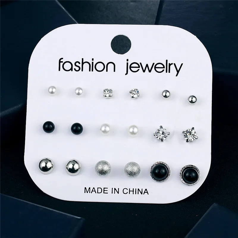 17KM-Fashion-Crystal-Infinite-Stud-Earrings-Set-For-Women-Bijoux-Simulated-Pearl-Ball-Party-Earring-Statement