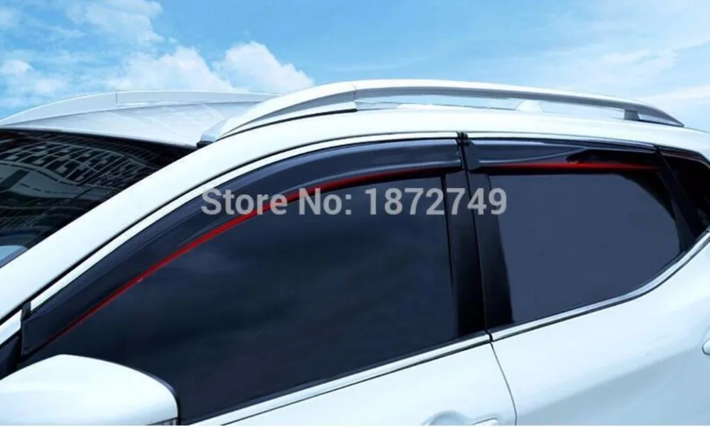 For NISSAN QASHQAI J11 2015 2016 Car Window Visor Vent Shade Rain/Sun