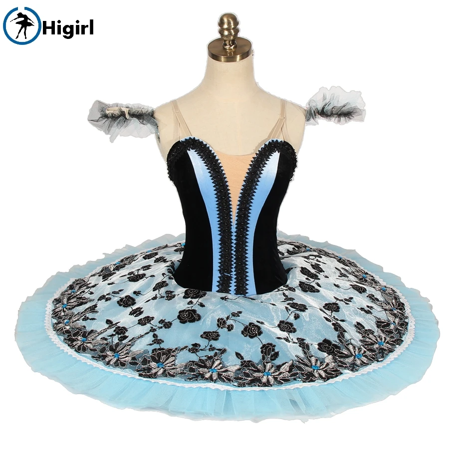 Shipping free! New style Competition  Girls Blue black Professional Classical Ballet Tutus  adult Women Stage Costume  BT9150