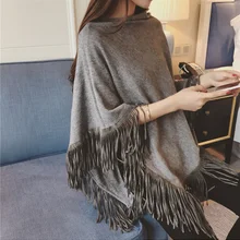 Пончо, женские зимние шерстяные пончо и накидки, Осень, женское пончо, накидка, шаль, пуловер, кардиган, женские накидки и пончо