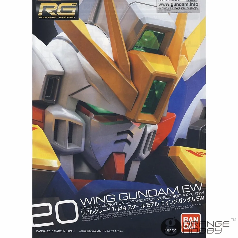 OHS Bandai RG 20 XXXG-01W 1/144 Крыло Gundam EW мобильный костюм сборки модель наборы о