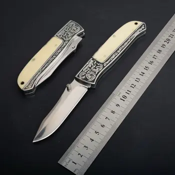 

Hysenss B4954 Tactical Folding Knife Stainless Steel Outdoor Camping Hunting Survival Pocket Utility EDC Tools Nylon Sheath