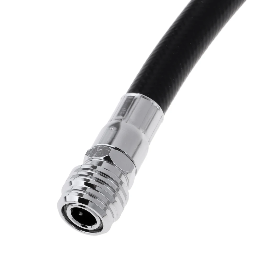 Replacement Premium Black Rubber Low Pressure Hose for Scuba Diving 1st Stage Regulator Gear Equipment