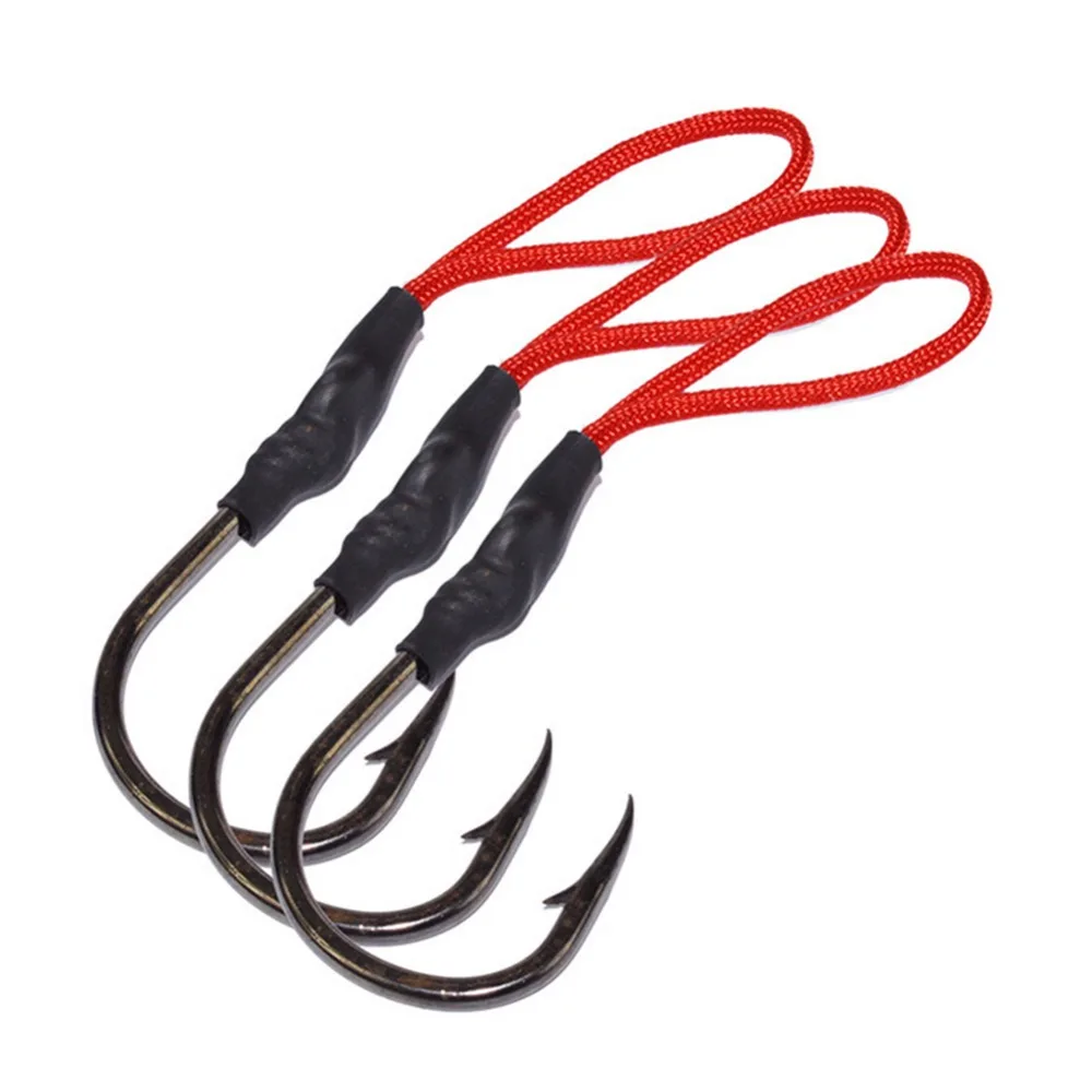 

5pcs Barbed Hook Fishhooks Outdoor Ocean Boat Rock Fishing Accessories For Big Fish pesca jig head