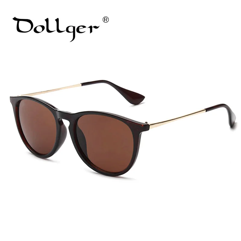 

Dollger summer style vintage sunglasses women brand designer Cat Eye Round Glasses Metal Frame Sunglasses Fashion glasses s1389