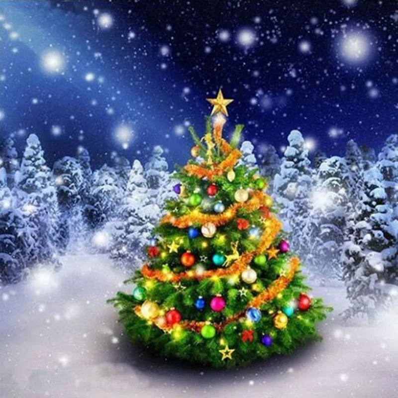 new 5D DIY Diamond Painting Christmas Tree Diamond Embroidery Santa