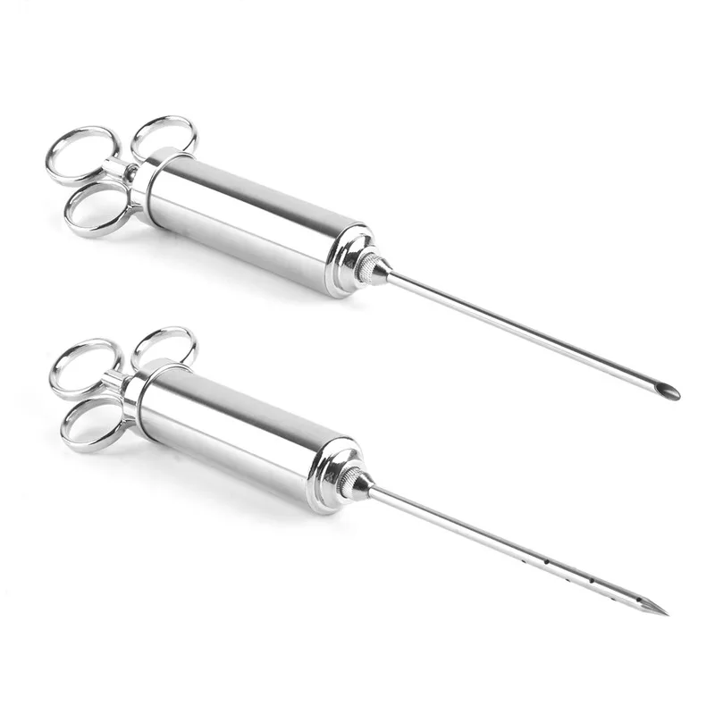 Buy Stainless steel meat syringe marinade injector