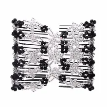 Модный двойной гребень для волос волшебные шарики эластичная заколка эластичные гребни для волос клипсы макияж