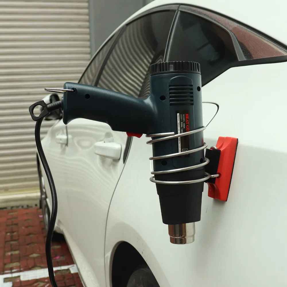 

EHDIS Car Vinyl Wrap Magnetic Support Bracket for LCD Hot Air Heat Gun Magnet Iron Ring Holder Auto Tint Car Sticker Film Tool